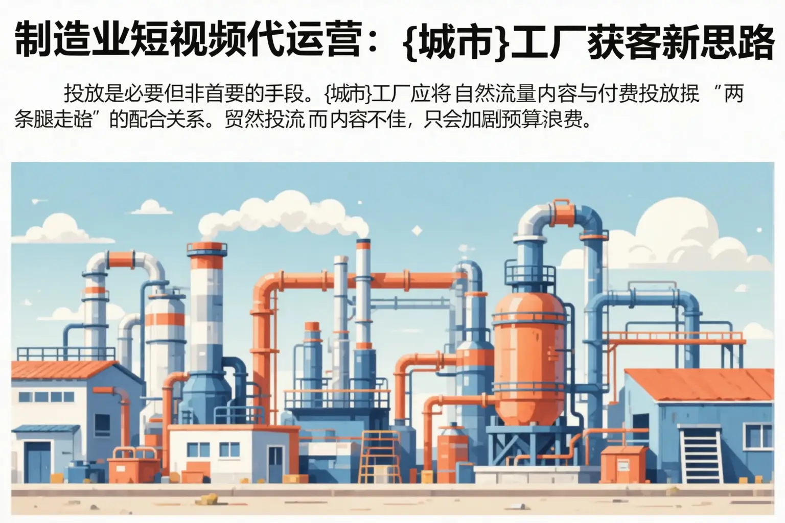 制造业短视频代运营：港口工厂获客新思路